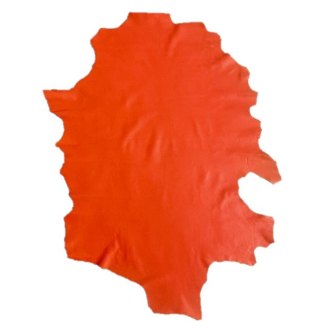 Lamb Skin Premium | Orange | 0.5mm | 9 sq.ft | From $80 ea.