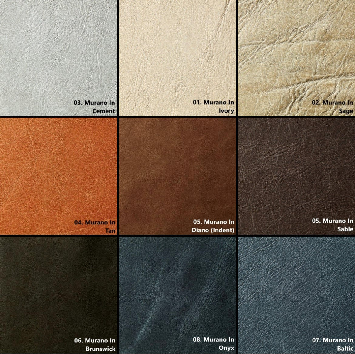 Murano Upholstery Hides | Sable | 0.9mm | 4.8 sq.m