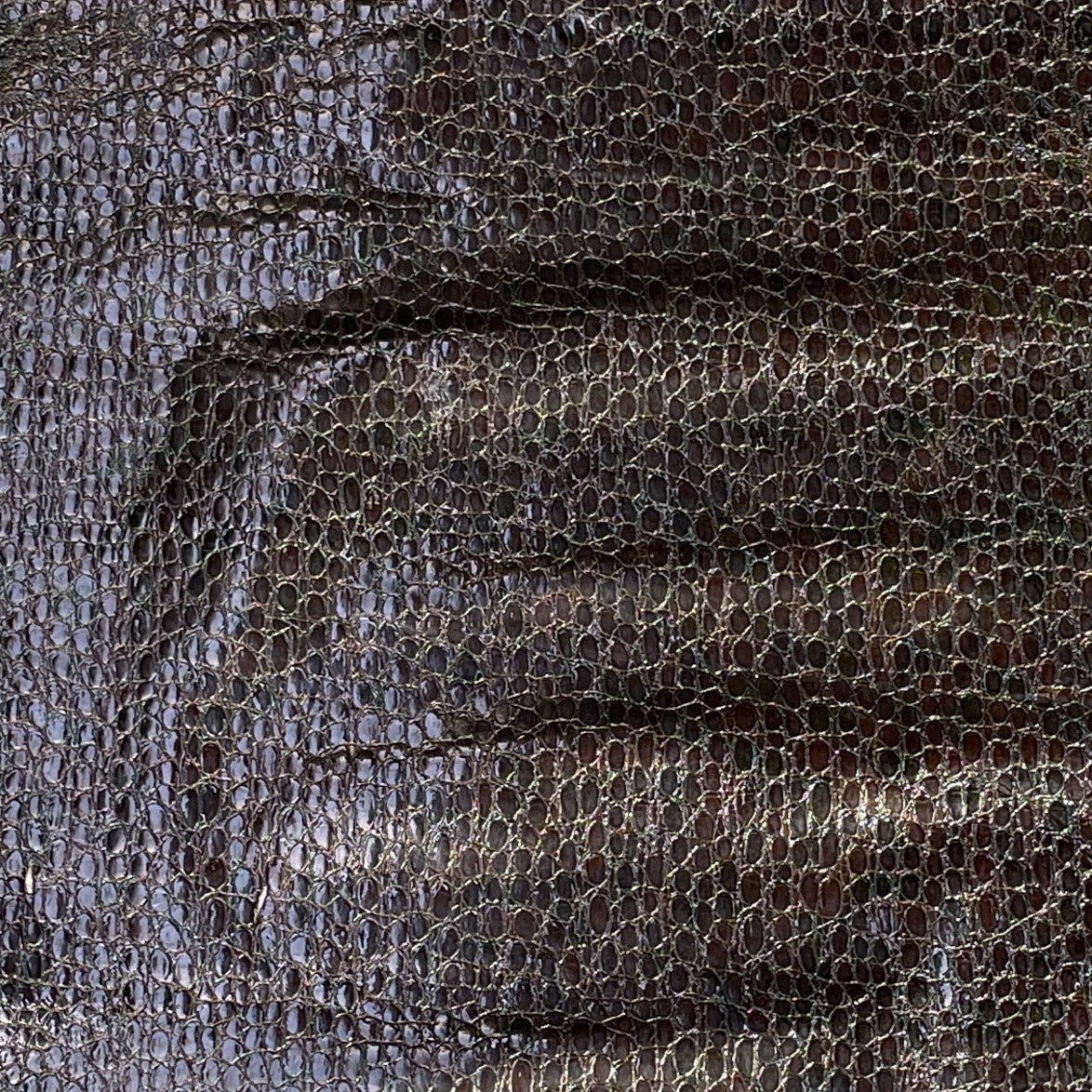 Crocodile Print Cow Side | Dark Brown | 0.8mm | 13 sq.ft | $115 ea.