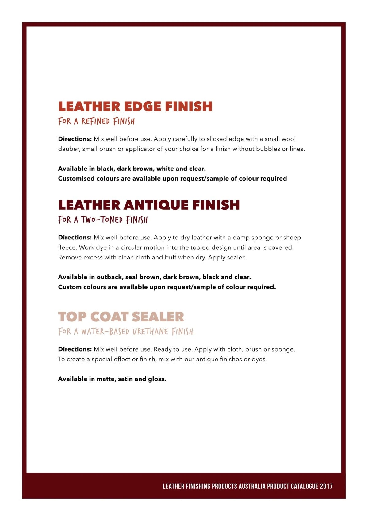 Cobblestone Topcoat Sealers | 250ml | $38 ea.